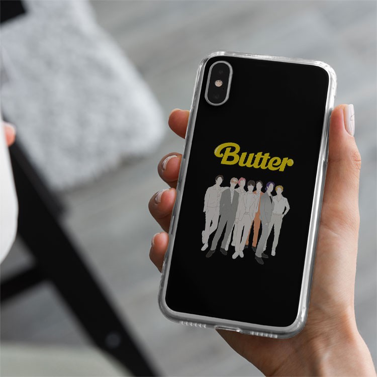 Ốp dt BTS Butter Group  BTS Band KPOP cho Iphone 5 6 7 8 Plus 11 12 Pro Max X Xr BTSPOD00096