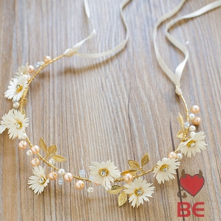 YADORNOS Vòng hoa đội đầu cho cô dâu