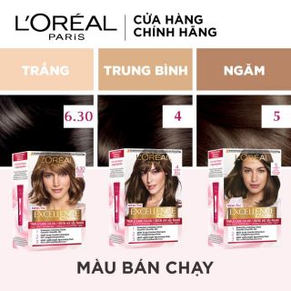 Thuốc nhuộm tóc phủ bạc Excellence cream L'Oréal