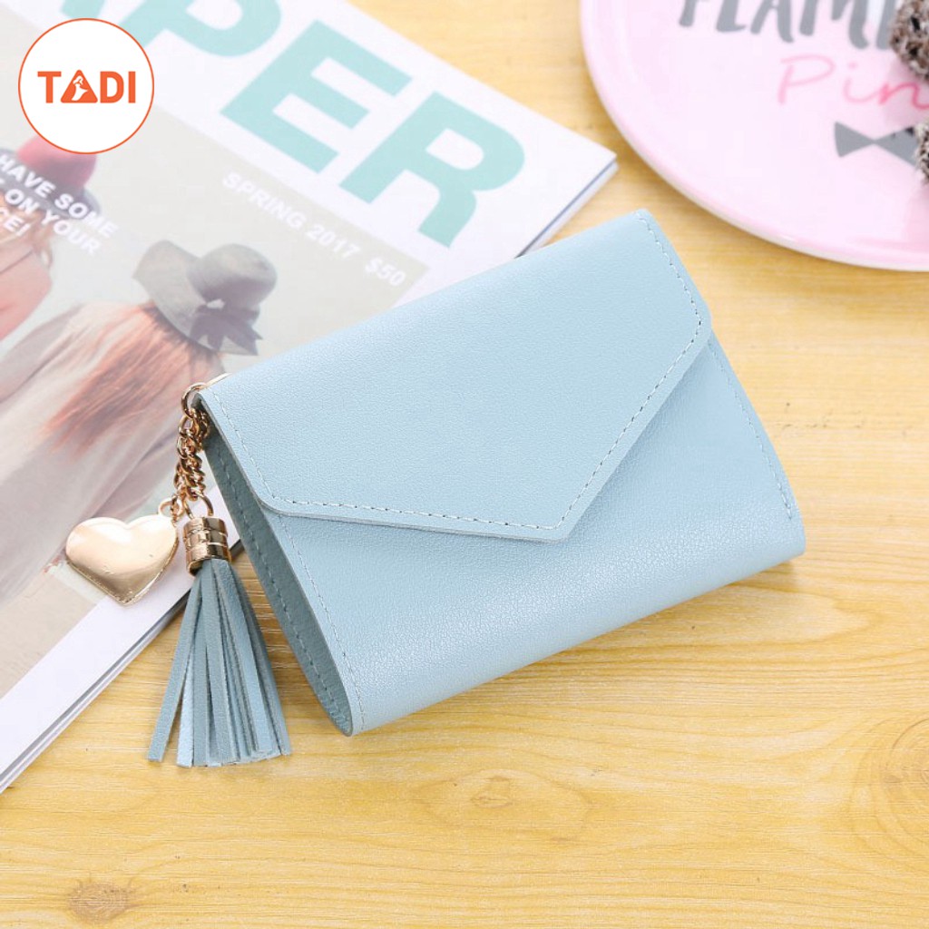 Ví cầm tay nữ mini cao cấp - Bóp da nữ đẹp phong cách Hàn Quốc - Thời trang Tadi