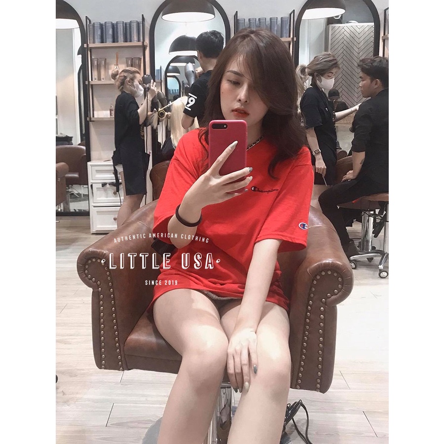 ÁO THUN CHAMPION EMBROIDERED SMALL LOGO TEE CHÍNH HÃNG AUTHENTIC - SHIPPED USA | BigBuy360 - bigbuy360.vn