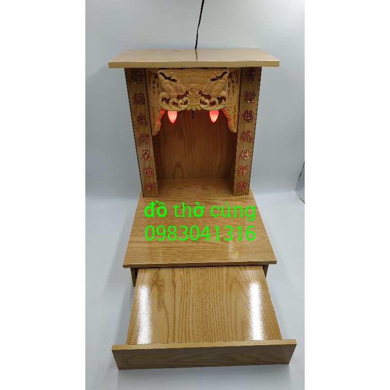 Bộ đồ thờ men lam 36cm