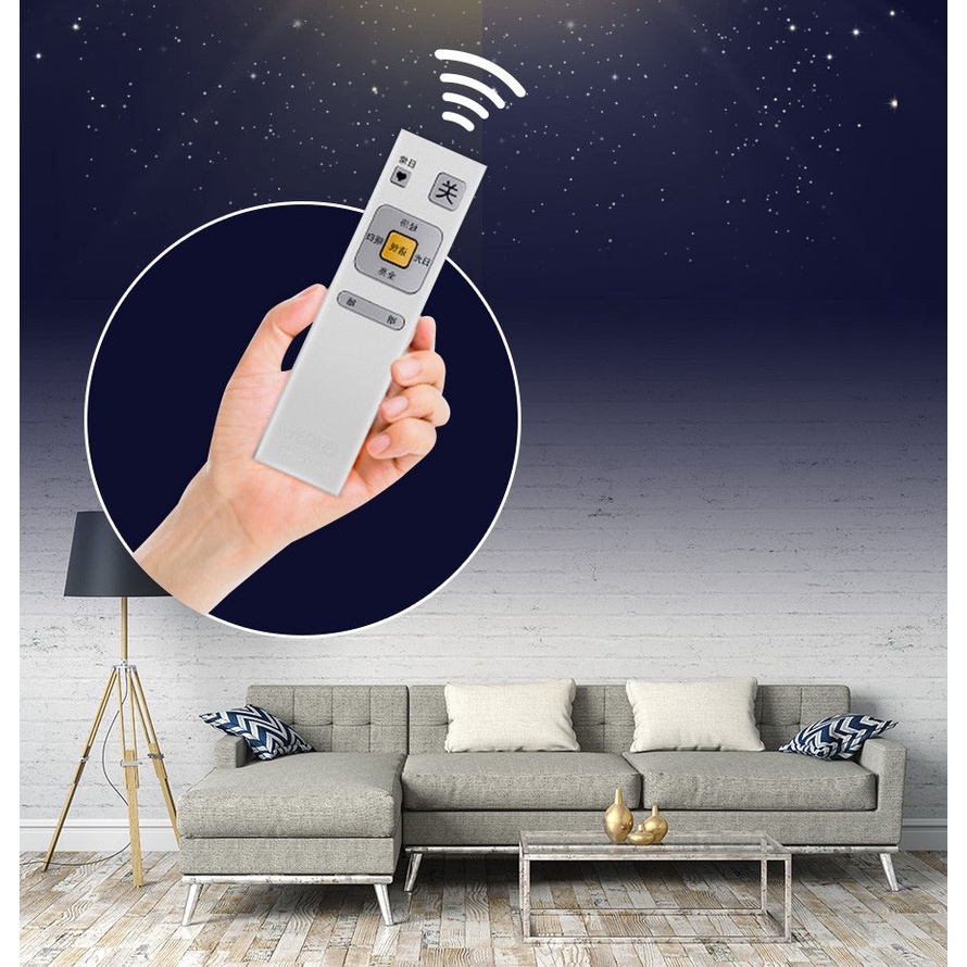 Đèn trần ánh sao Starry Panasonic HHXZ301188 36W cho phòng ngủ hiệu ứng ánh sáng lấp lánh, chế độ ngủ, thư giãn, hẹn giờ