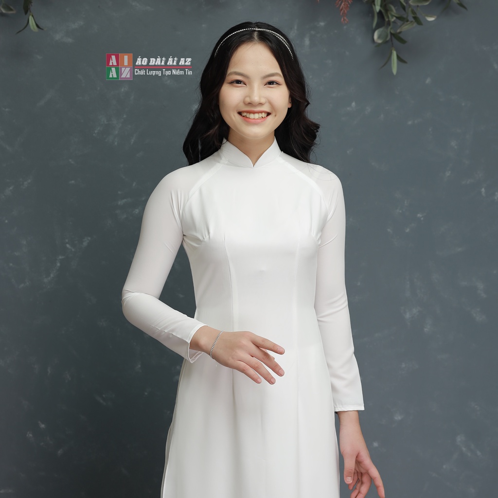 Áo Dài Trắng Học Sinh 4 Tà  HS02