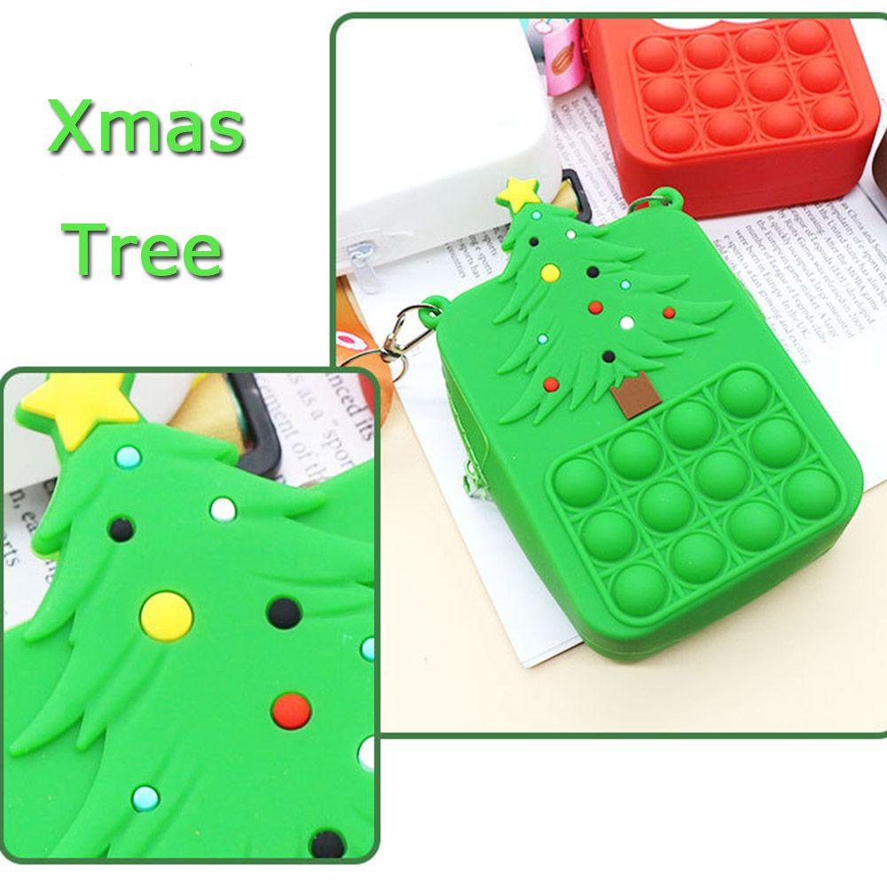 Túi Đeo Chéo Vai Hình Tuần Lộc Giáng Sinh Di Động Giảm Căng Thẳng Thời Trang Cho Trẻ Em