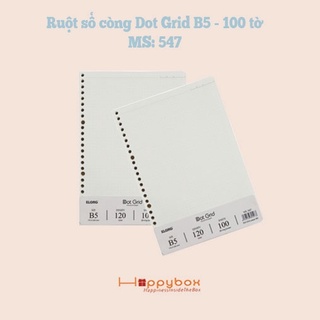 Ruột sổ còng Klong Dot Grid B5 - 100 tờ; MS: 547