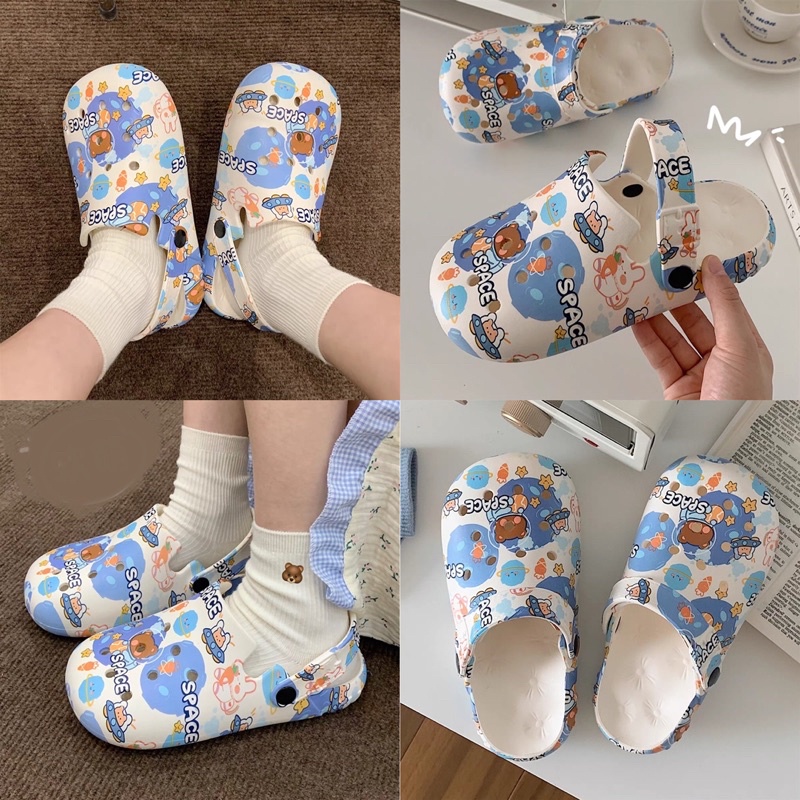 DÉP CROSS ĐỤC LỖ SIÊU ÊM IN HÌNH DỄ THƯƠNG