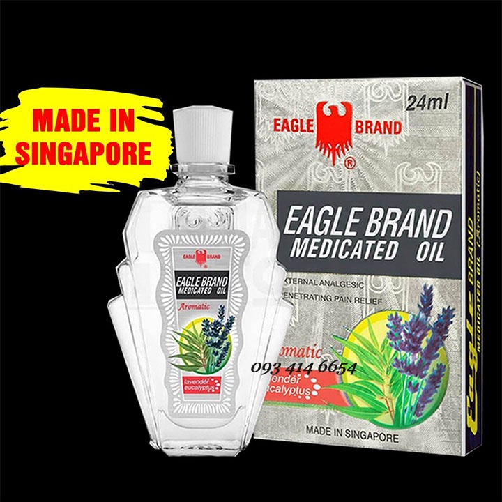 DẦU GIÓ NƯỚC TRẮNG CON Ó EAGLE BRAND SINGAPORE 24ML