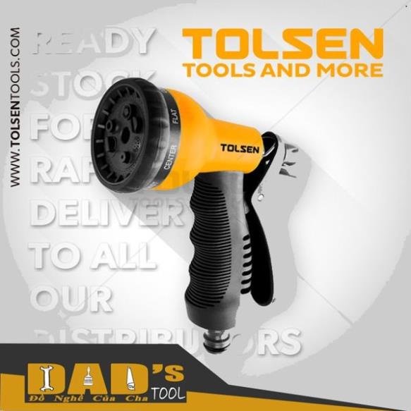Vòi phun nước tưới cây làm vườn xịt rửa xe 8 tia TOLSEN 57100