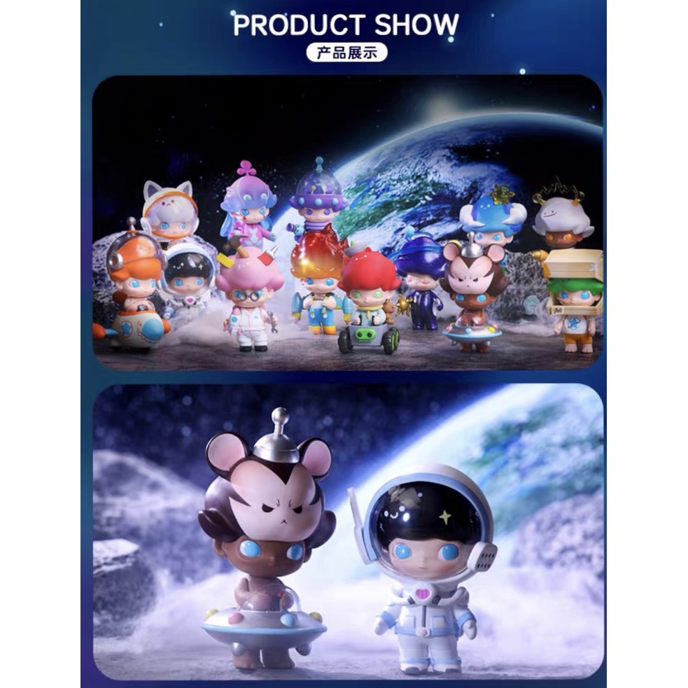 Dimoo Mô Hình Búp Bê Du Lịch Không Gian Popmart Dễ Thương