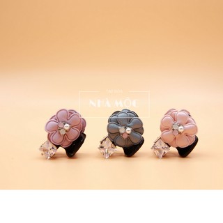 Kẹp tóc càng cua cỡ nhỡ có gắn đá