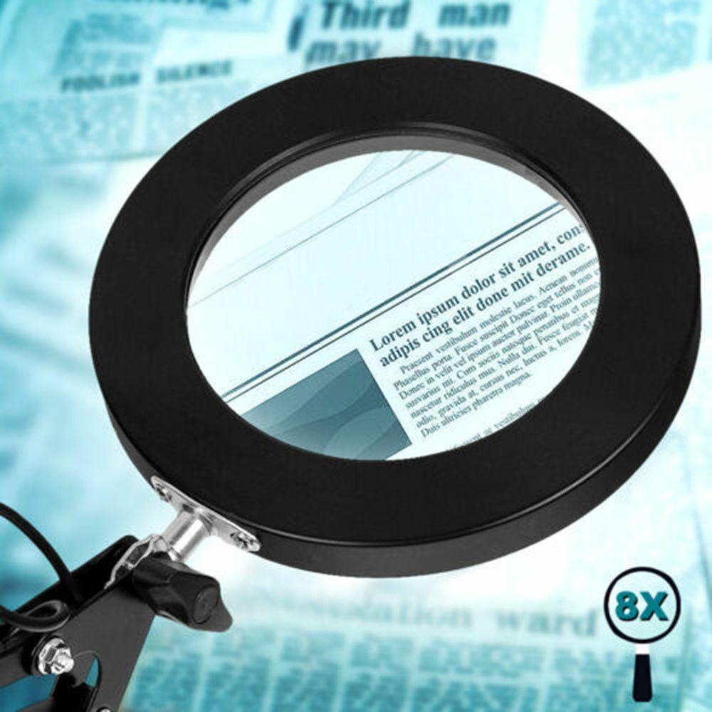 JANE Kính Phóng Đại Có Đế Kẹp Và Đèn LED