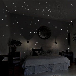  407 chiếc sticker chấm tròn decan ngôi sao phát sáng. Décor phòng bé.  Cô tô ke