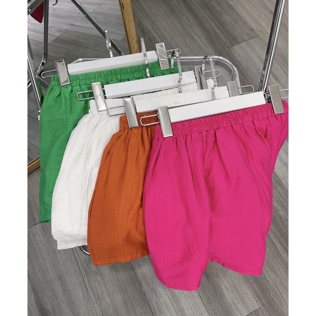 Set Bộ Đũi Áo Sơ Mi Tay Dài + Quần Short Lapi VN, Chất Liệu Thoáng Mát Mặc Hè, Full Màu, Kèm Ảnh Thật