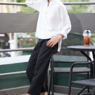 Quần baggy sọc
