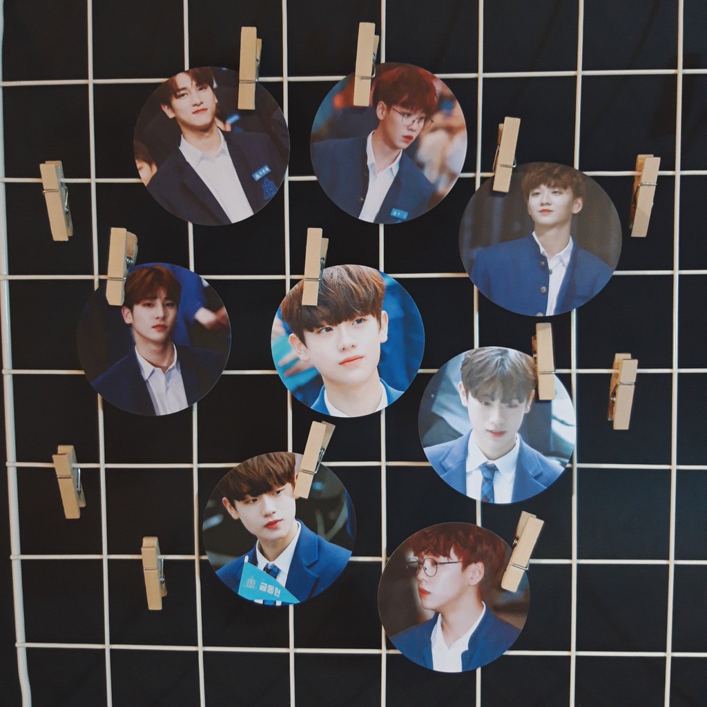 Set 8 card tròn đường kính 7cm in theo yêu cầu