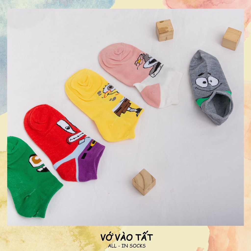 TẤT VỚ CỔ NGẮN HOẠT HÌNH BỌT BIỂN