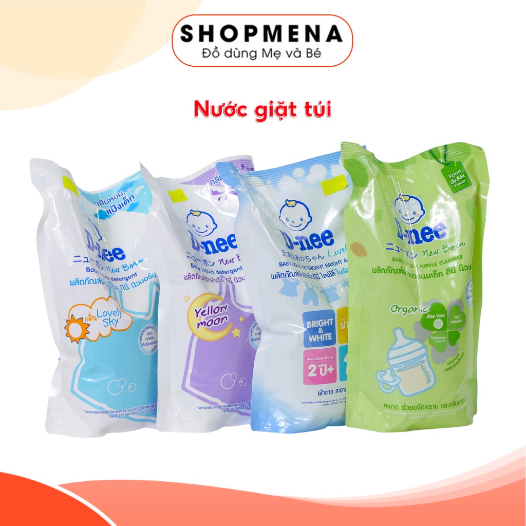 Túi Nước Giặt Xả Vải DNEE Hương Thơm Dịu Nhẹ, Không Gây Kích Ứng An Toàn Với Làn Da 600ml