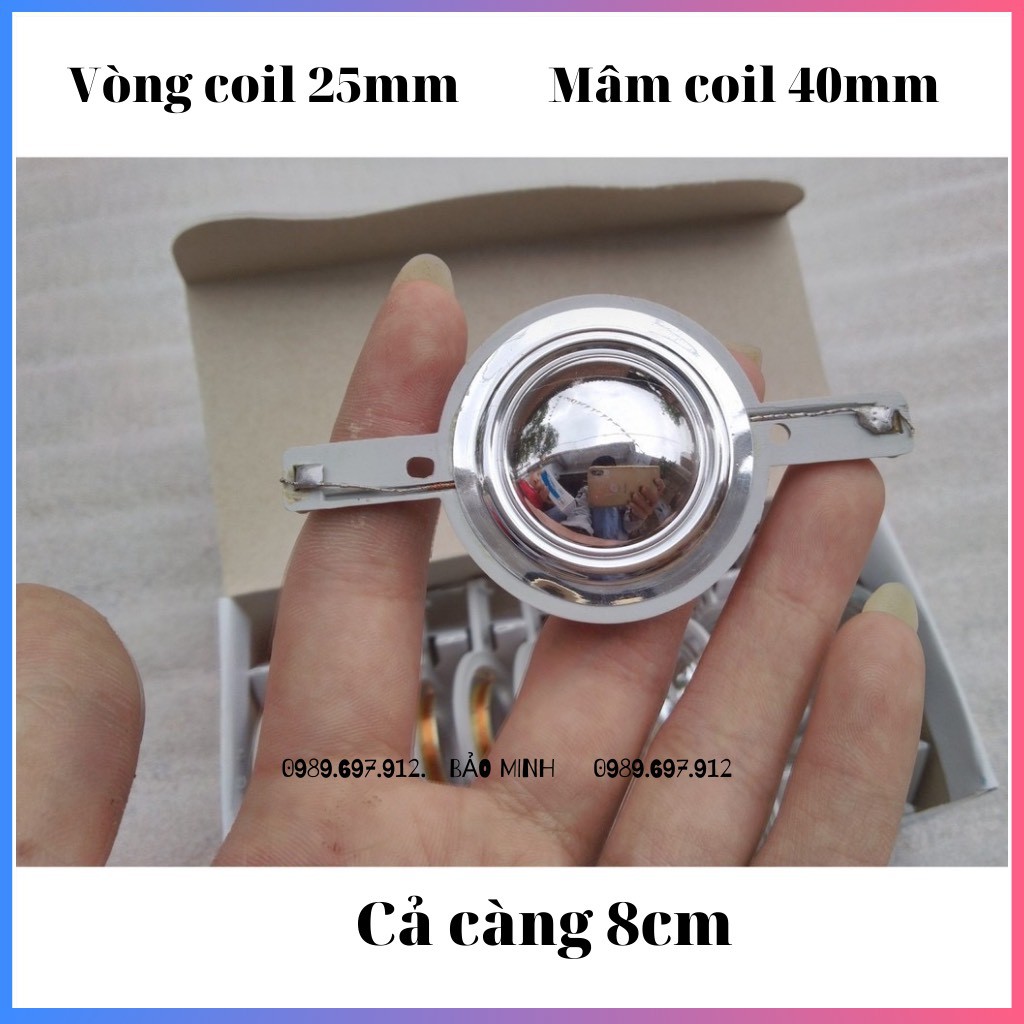 COIL LOA TREBLE 25MM MÀU TRẮNG - HỘP 10 CÁI - CÔN LOA TRÉP 25MM - COIL25TRANG