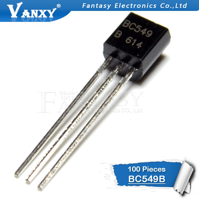 Bộ 100 Linh Kiện Bán Dẫn Bc549B To-92 Bc549 To92 549b 0.1a 30v