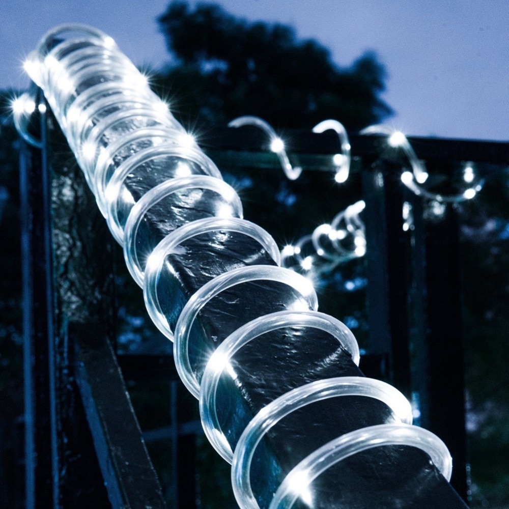 Dây Đèn Led 50/100 Bóng Chống Nước Sử Dụng Năng Lượng Mặt Trời Dùng Trang Trí Ngoài Trời