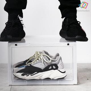 FCD☆ Sneaker Shoe Box Acrylic Sneaker Display Box Shoes Storage Case Organizers Stackable Foldable