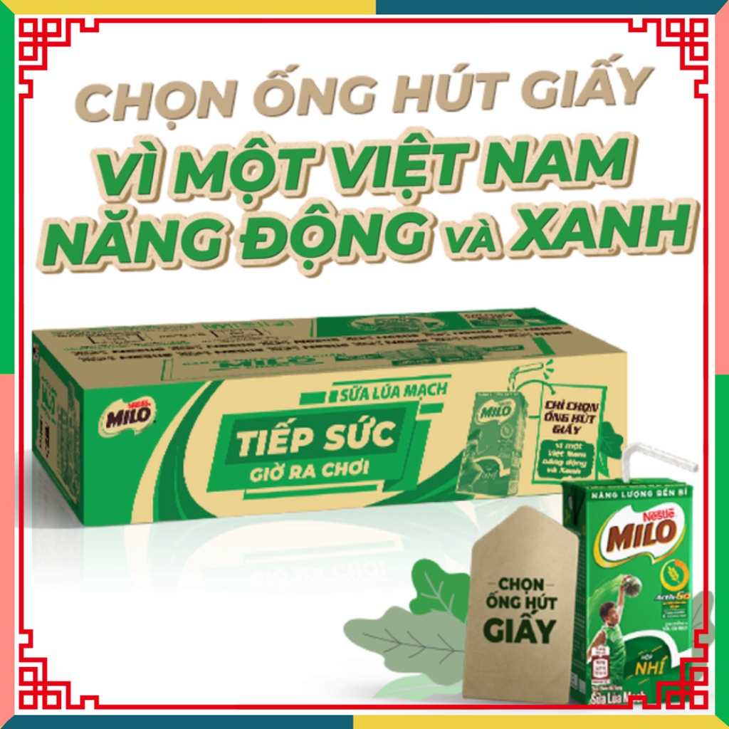 Sữa lúa mạch Nestlé® MILO® thùng 48 hộp x 115ml