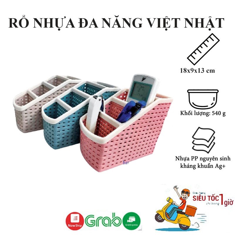 Kệ Đựng Bút Kệ Đựng Đồ Đa Năng, Khay Nhựa , Khay tiện ích, Đựng Bút 4 ngăn Việt Nhật - LD 2103