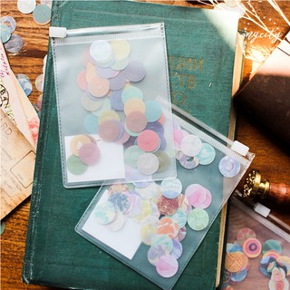Sticker tròn (bảo vệ lỗ sổ còng) túi zip