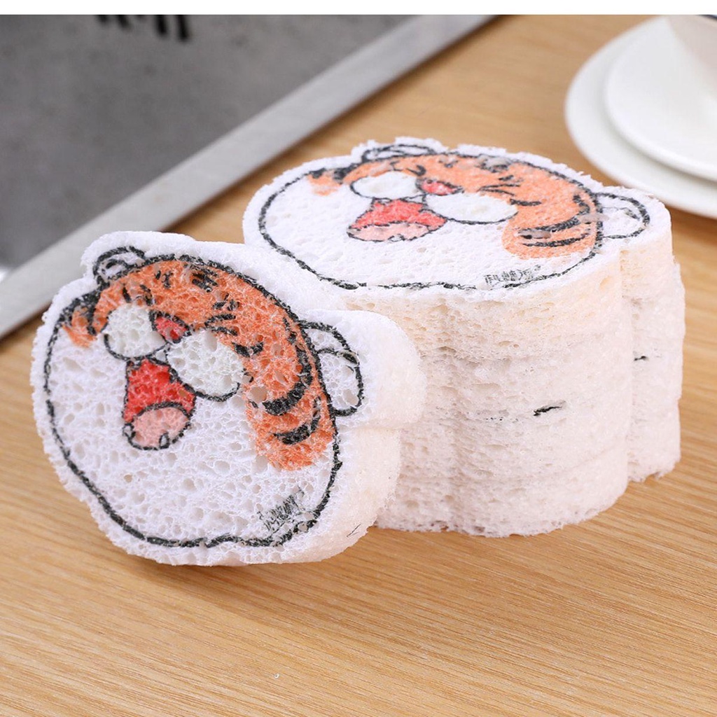 Miếng Bọt Biển Rửa Chén Bằng Bột Gỗ Chống Trầy Có Thể Tái Sử Dụng