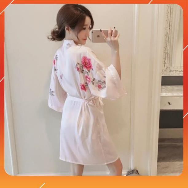 [Quảng Châu] Áo choàng ngủ chất lụa [ Hàng Order ] | BigBuy360 - bigbuy360.vn