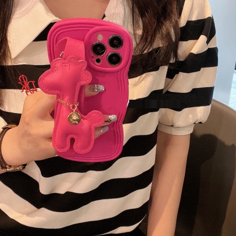 Ốp Điện Thoại tpu Mềm Hình Hươu Cao Cổ 3d Cho iphone 15 pro 14 14 pro max 7 8 plus 13 pro max 12 pro max 11 pro max xs max xr x