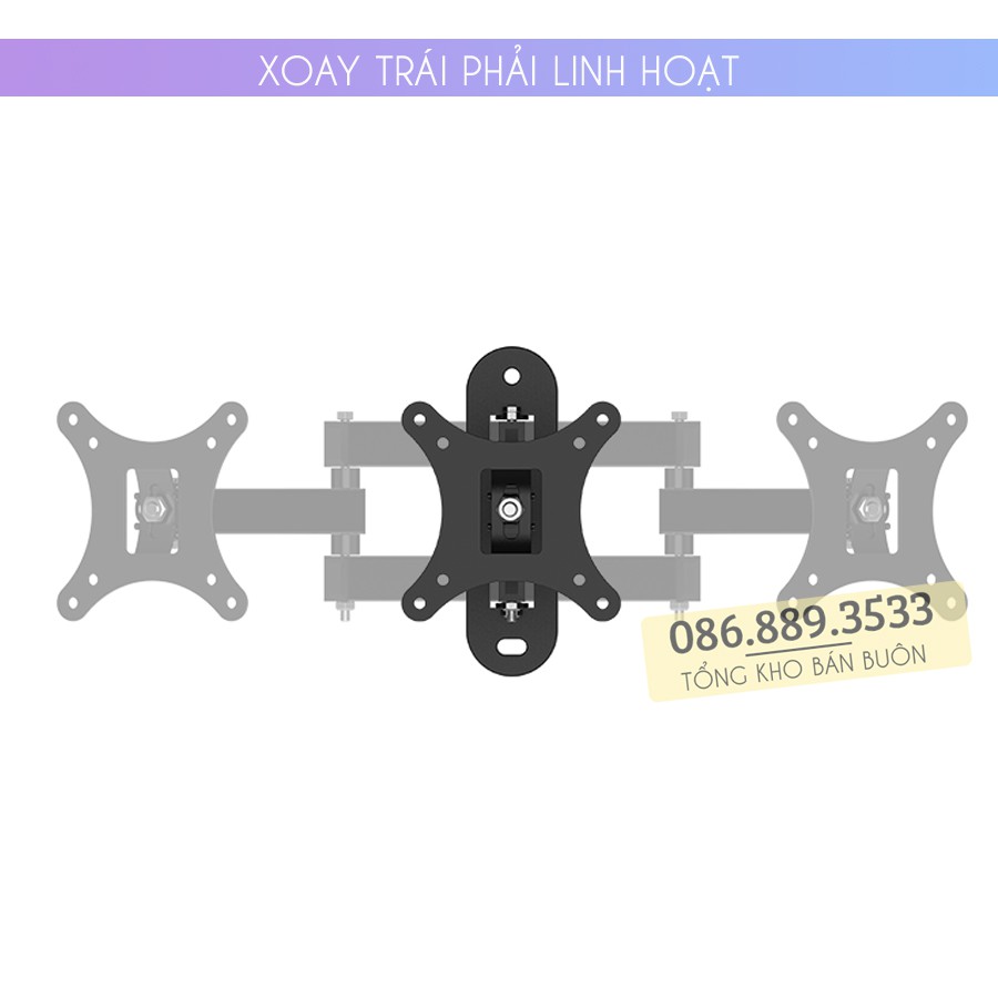 Giá treo màn hình máy tính xoay đa năng 17 - 32 inch - Xoay trái/phải 180 độ - Model: CP102 [ Rẻ Hơn NB P4 ]