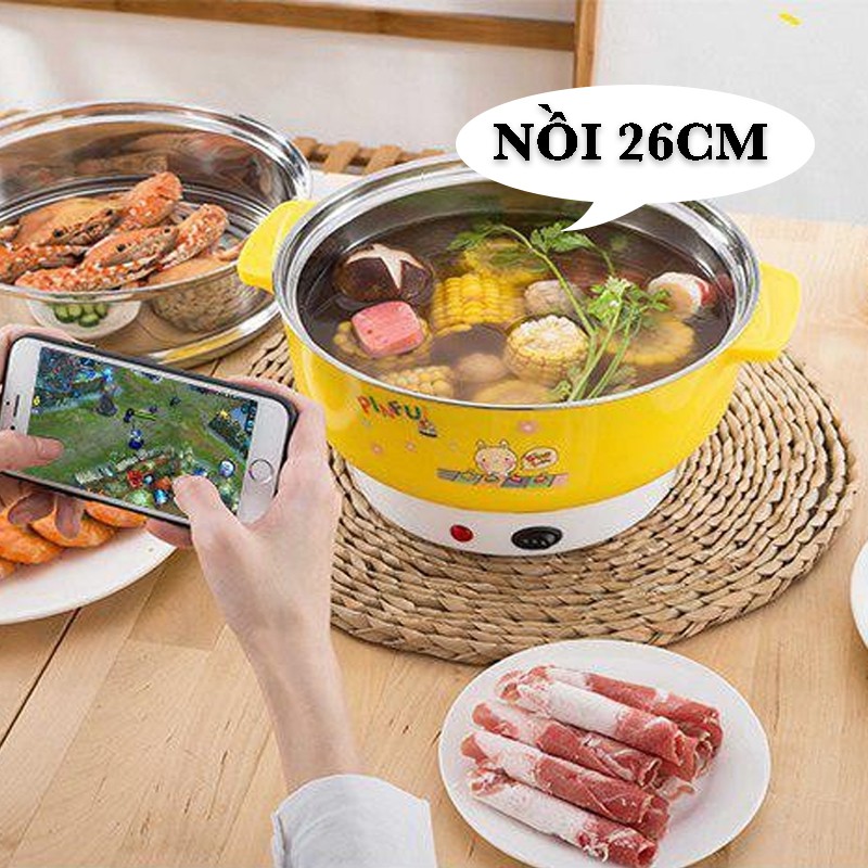 ❤️FREESHIP❤️ NỒI LẨU MINI ĐIỆN 26CM ĐA NĂNG CAO CẤP - khobuonphianam