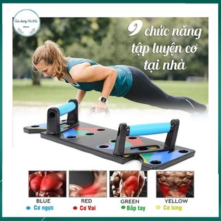 [HÀNG CÓ SẴN] Bộ dụng cụ hít đất chống đẩy 9 Trong 1 - Hưỡng dẫn luyện tập chống đẩy đúng cách, hiệu quả cực bất ngờ