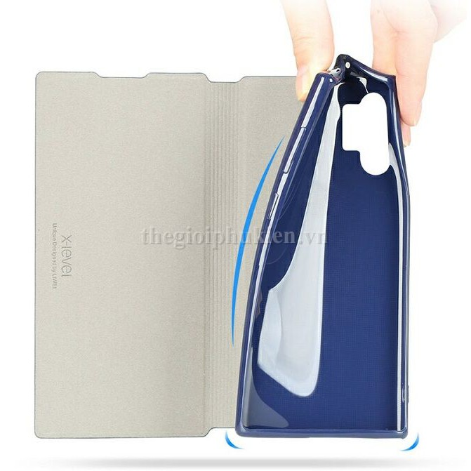 Bao da Samsung Galaxy Note 10 Plus chính hãng FIBCOLOR X-Level ( GIÁ SỈ )