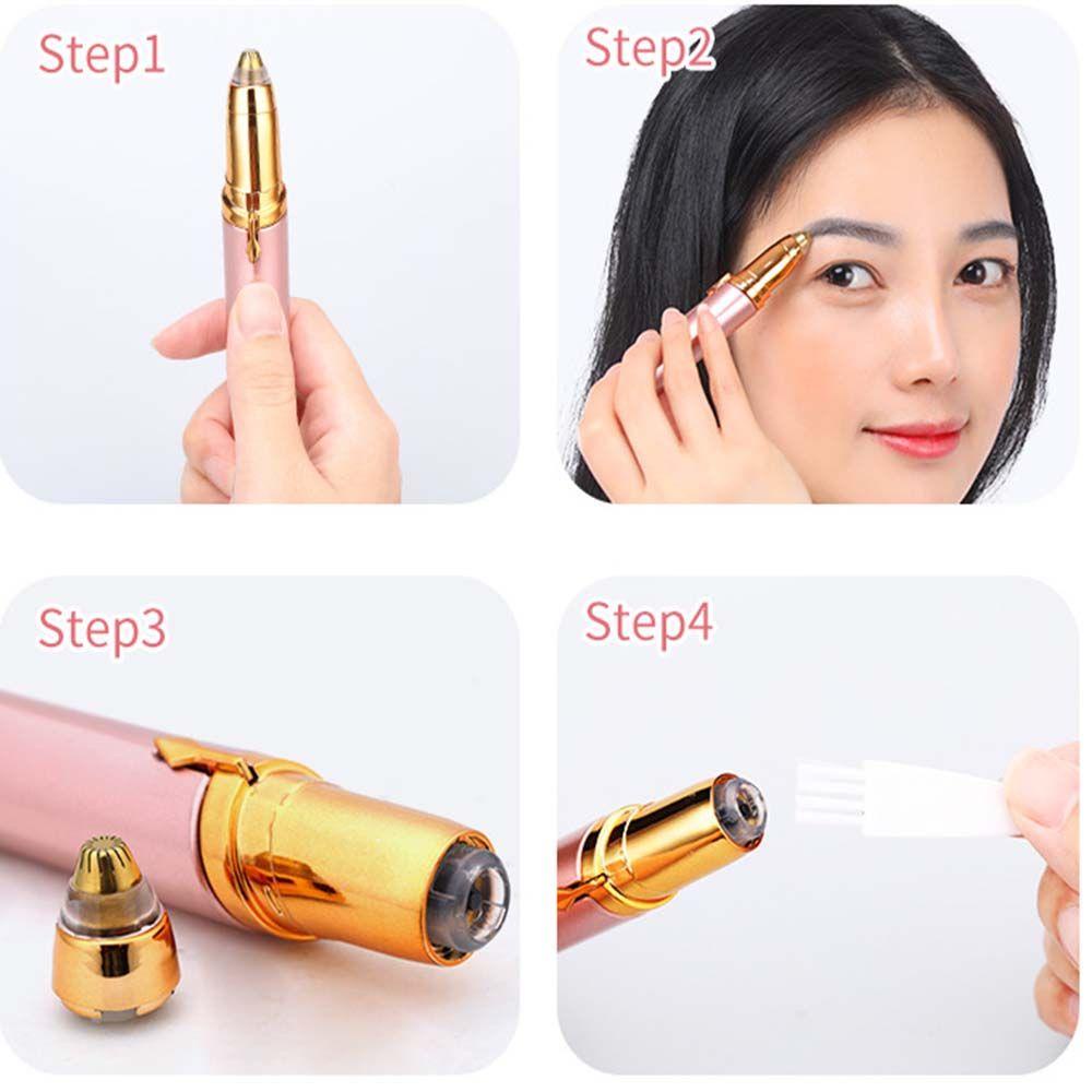 OCEANMAP Máy Tỉa Lông Mày Mini Chuyên Nghiệp Có Thể Sạc Lại Bằng Cổng Usb