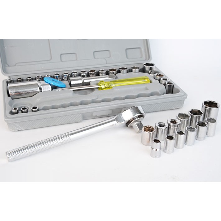 BỘ DỤNG CỤ SỬA CHỮA ĐA NĂNG 40 MÓN CHO XE MÁY, OTO