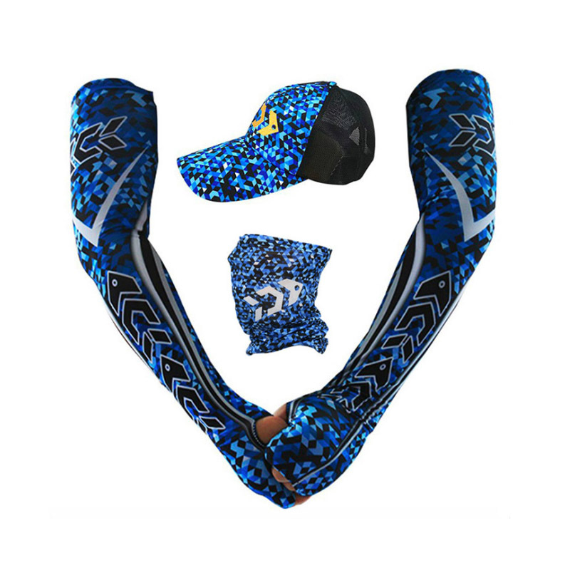 Daiwa Bộ 4 Phụ Kiện Gồm Mũ Trùm Đầu Và Khăn Turban Trùm Đầu Chống Nắng Nhanh Khô Thoáng Khí Để Đi Xe Máy