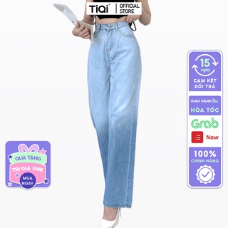Quần bò ống rộng nữ cao cấp màu Ombre TiQi Jeans B2-197