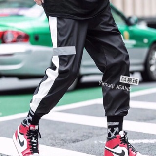 128K[MIỄN SHIP]Quần jogger Nam [vạch phát sáng] dáng thể thao . 2022/ 2 màu trắng ,đen . Size : M-XXL