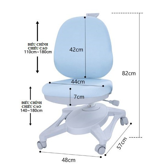 [CHÍNH HÃNG] Ghế chống gù có tay thông minh cho bé từ 3 đến 18 tuổi_bàn ghế học sinh, tiện ích