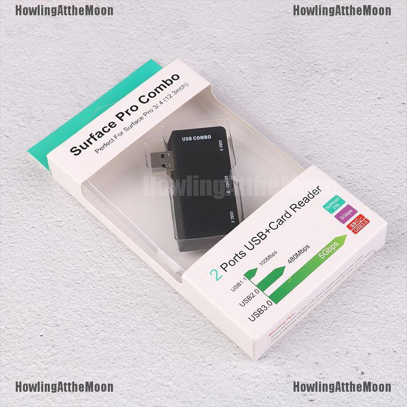 VN USB 3.0 transport hub adapter/card reader for surface pro computer accessories ET