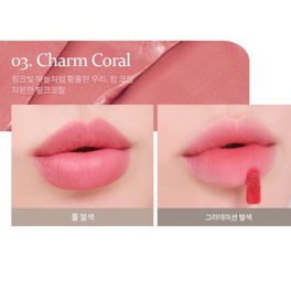 SON KEM MOMEII PIT A PAT VELVET TINT SỐ 03 - CHARM CORAL