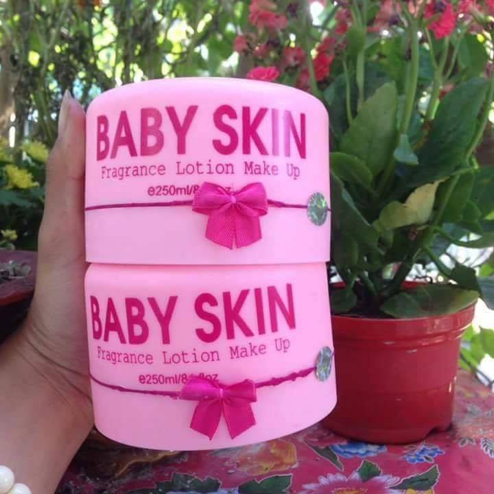 Bộ 2 Hộp Kem Trắng Da Body Baby Skin Thái Lan