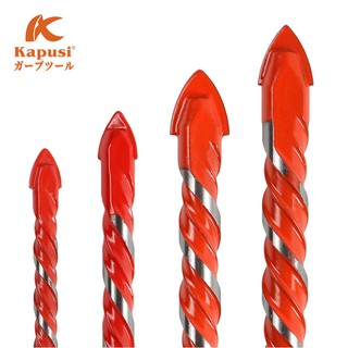 Combo Mũi Khoan Đa Năng Kapusi Chuôi Lục Giác Thép CRV Khoan Gạch Gỗ Kính Kim Loại (Vàng/Cam)