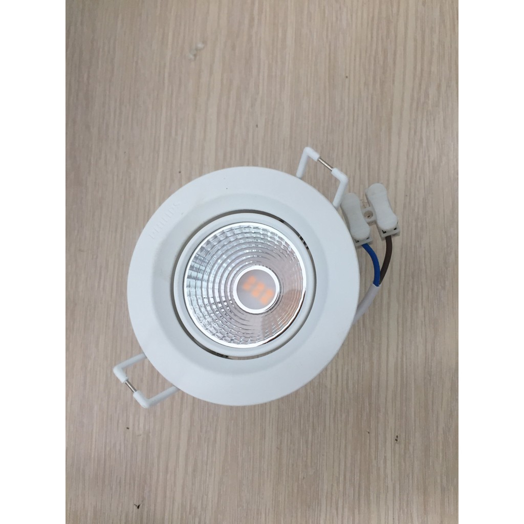 ĐÈN SPOTLIGHT ÂM TRẦN 5W PHILIPS ĐIỀU CHỈNH GÓC CHIẾU ÁNH SÁNG 2700K