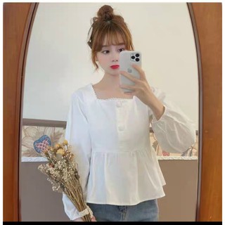 Sale áo babydoll cổ bèo video+ ảnh thật