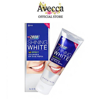 Kem Đánh Răng Làm Sạch Mảng Bám, Trắng Răng 2080 Shining White 3D Effect Hàn Quốc 100g