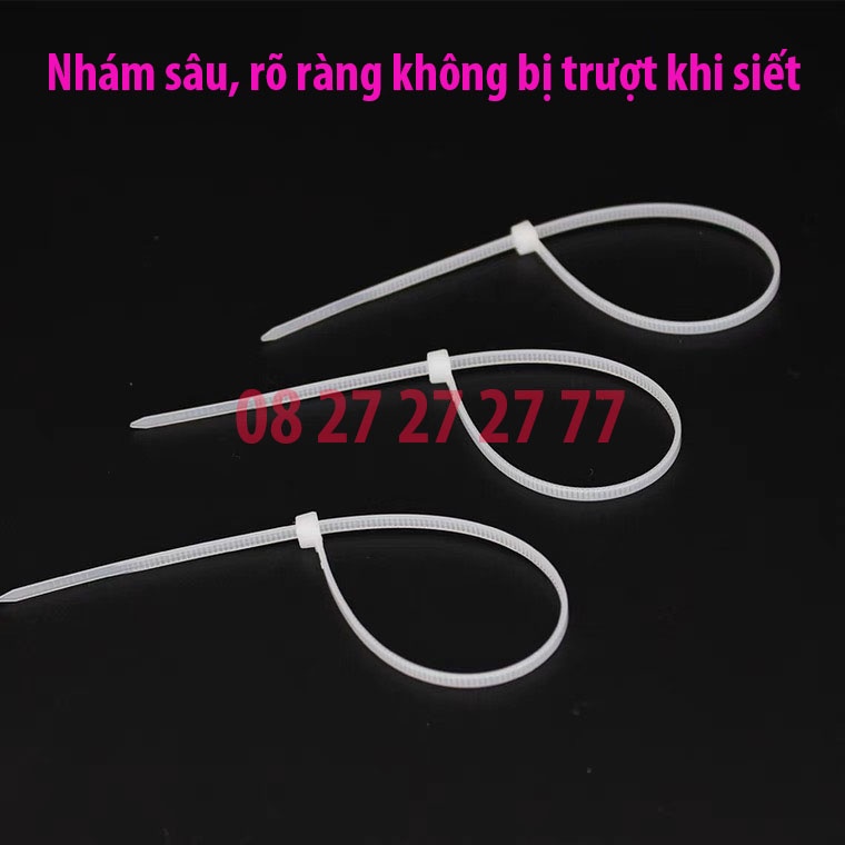 Túi 250g dây thít, dây rút, lạt nhựa đủ kích thước